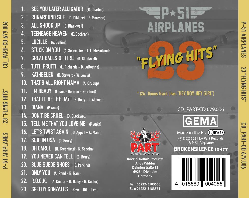 CD - P-51 Airplanes - Flying Hits