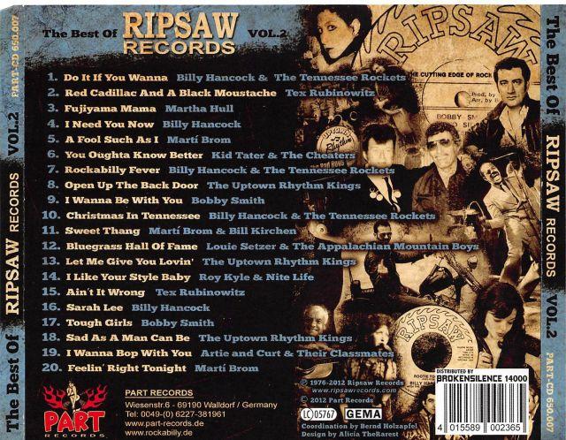 CD - VA - Best Of Ripsaw Records Vol. 2