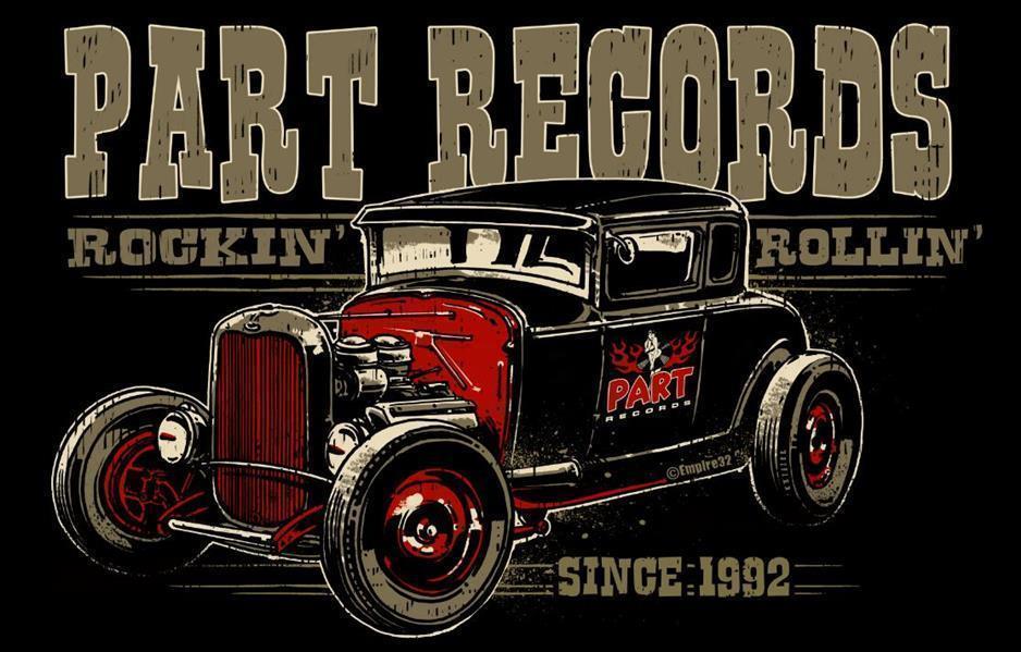 Zipper-Hoodie - Part Records Hot Rod, Bordeaux