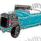 Pin - Cabrio Hot Rod Türkis