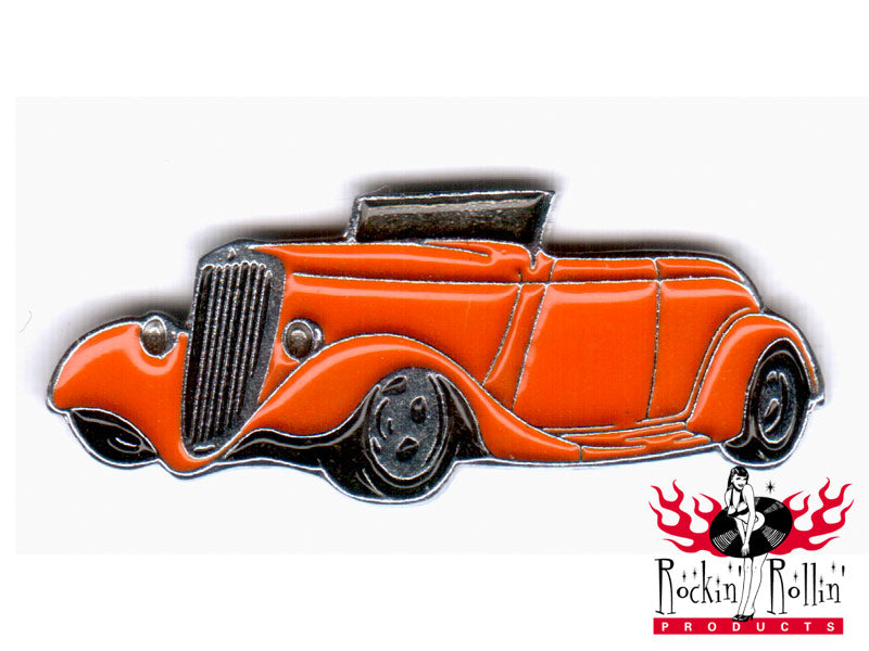 Hot Rod Pin - Street Rodder Orange