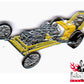 Hot Rod Pin - Dragster, Gelb