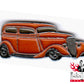 Hot Rod Pin - Rodder, Braun