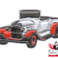 Hot Rod Pin - Oldtimer, Silber