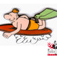 Pin - Lucien - Auf Surfbrett Liegend, Braun