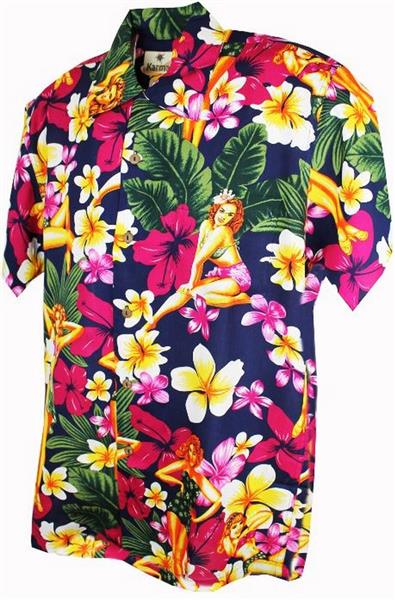 Hawaii - Shirt - PinUp Blue