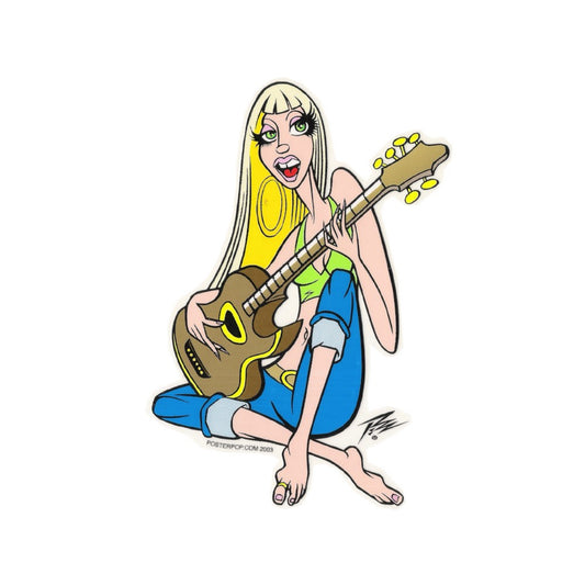 Pizz Aufkleber - Guitar Girl