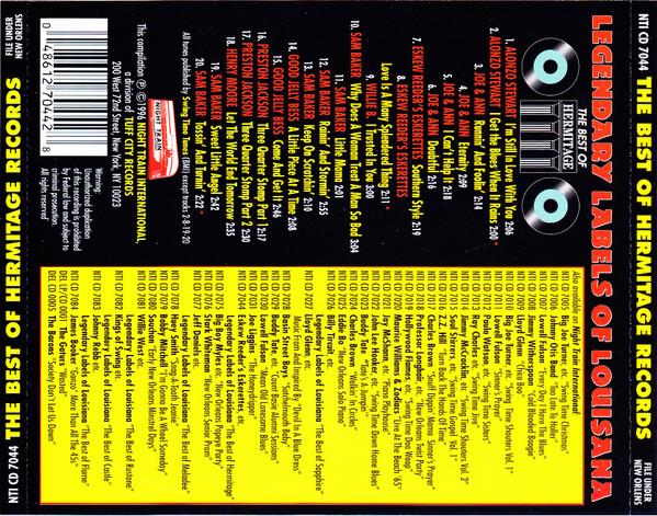 CD - VA - Legendary Labels Of Louisiana - The Best Of Hermitage