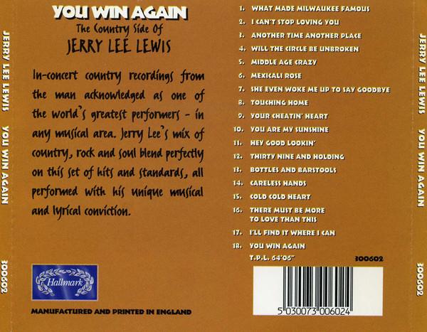 CD - Jerry Lee Lewis - You Win Again