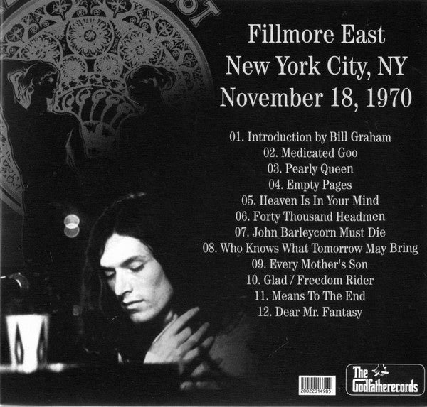 CD - Traffic Fillmore - East Something To Make Us All Happy