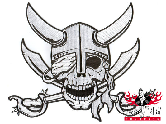 Mighty Texx Rückenaufnäher - Skull & Helm