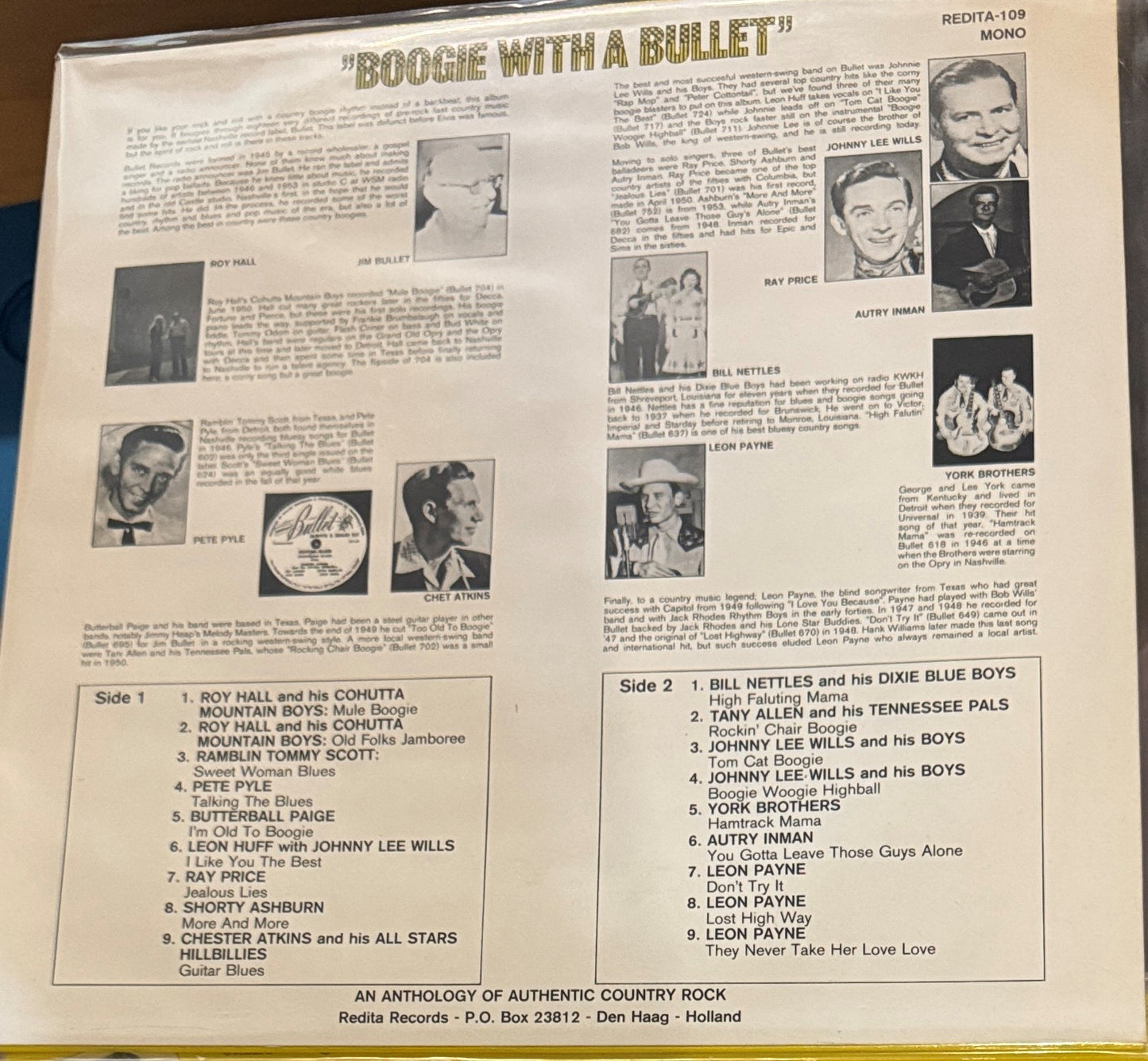 LP - VA - Nashville Country Rock Vol. 1 - Boogie With A Bullet