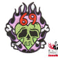 Robert Kruse Aufnäher - 69 Flames