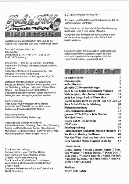 Magazin - Rock'n'Roll Musik Magazin 109