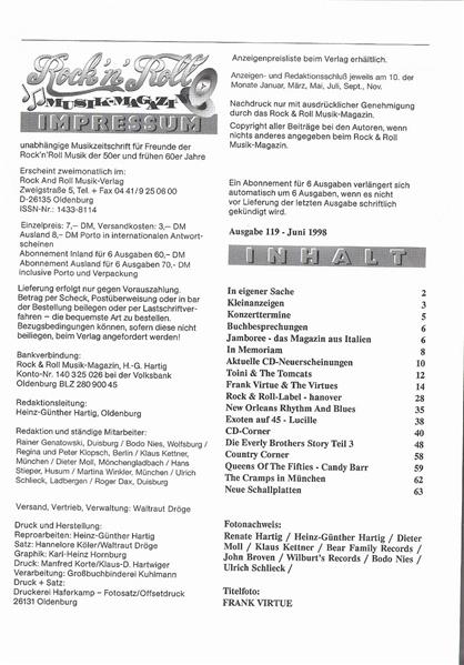 Magazin - Rock'n'Roll Musik Magazin 119