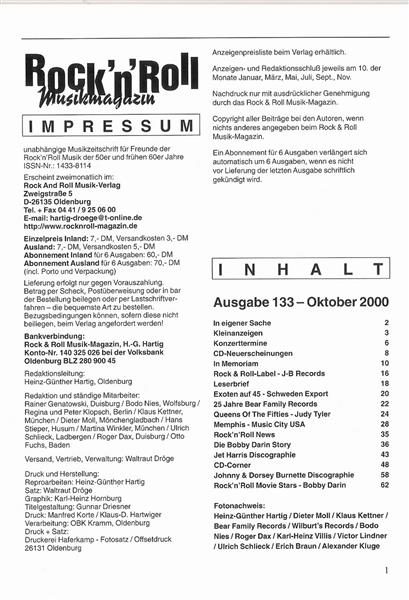Magazin - Rock'n'Roll Musik Magazin 133