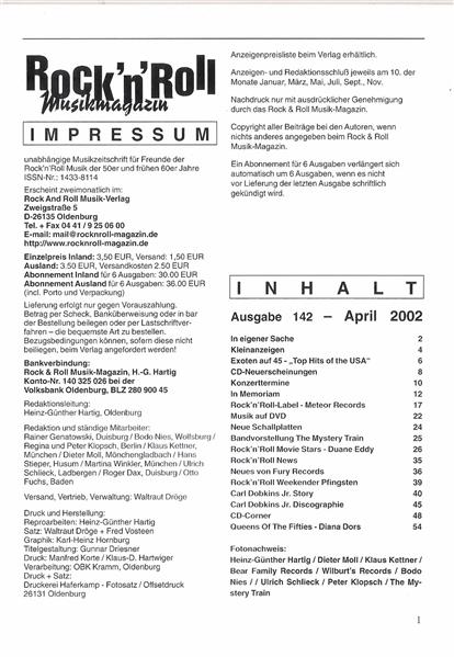 Magazin - Rock'n'Roll Musik Magazin 142