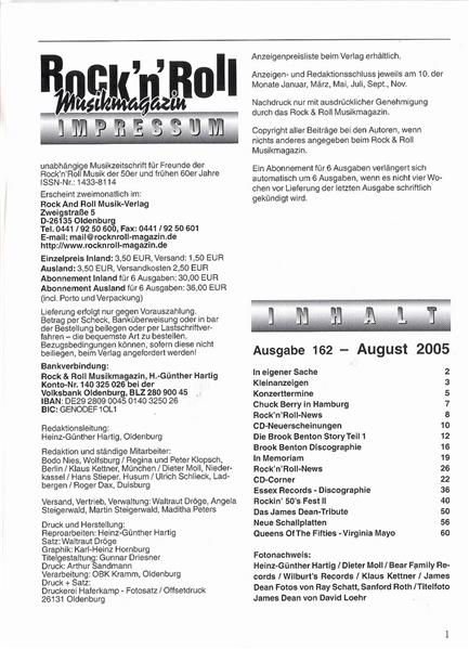 Magazin - Rock'n'Roll Musik Magazin 162