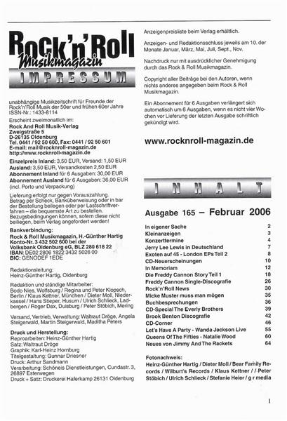 Magazin - Rock'n'Roll Musik Magazin 165
