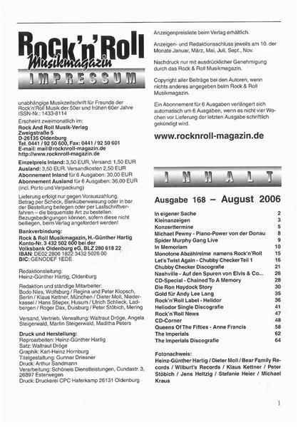 Magazin - Rock'n'Roll Musik Magazin 168