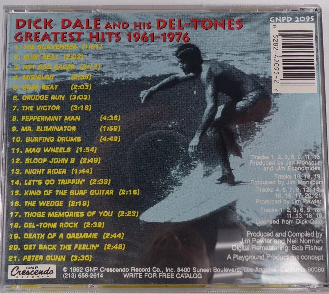 CD - Dick Dale And His Del-Tones - Greatest Hits 1961 - 1976