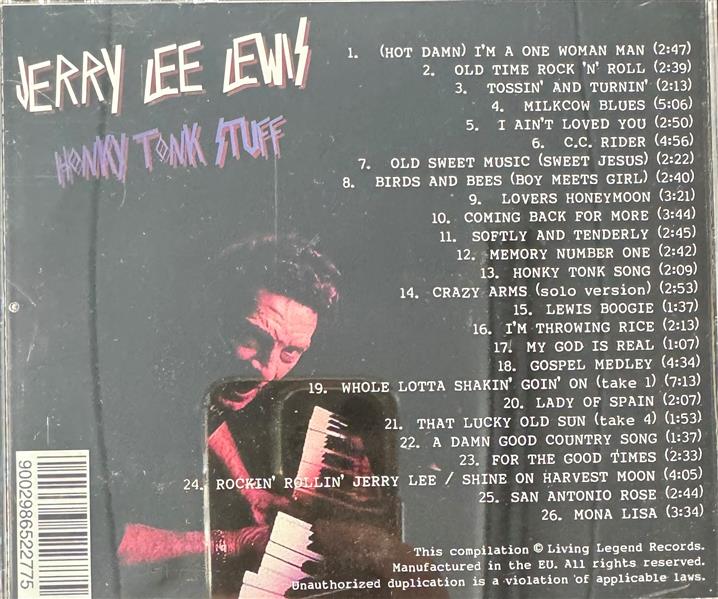 CD - Jerry Lee Lewis - Honky Tonk Stuff