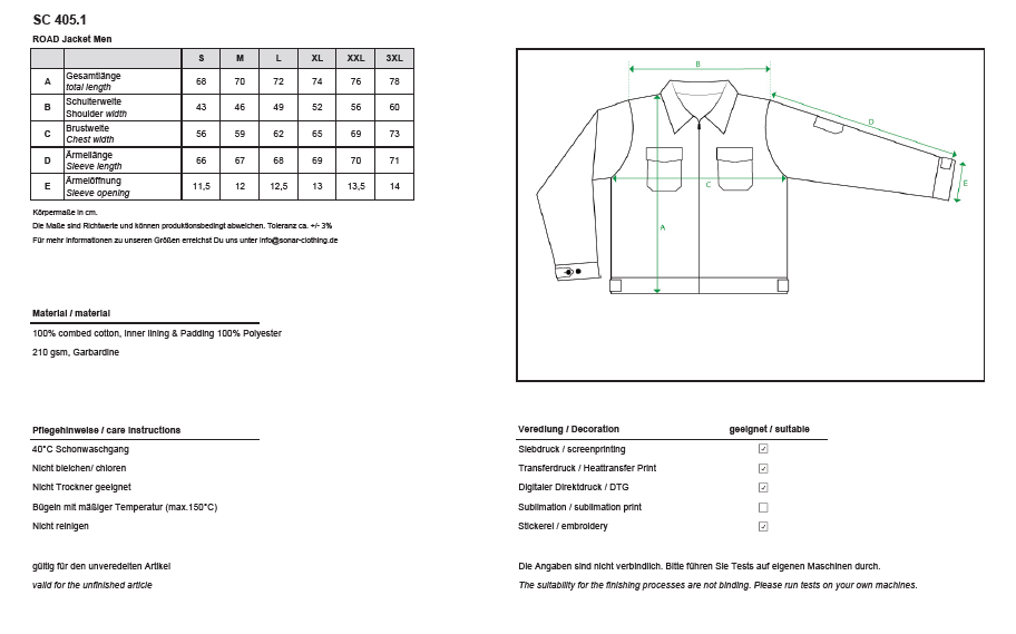 Workerjacke ohne Aufdruck