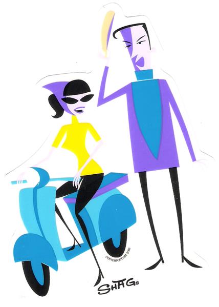 Aufkleber - Shag - French Scooter