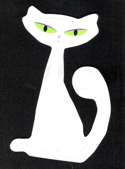 Sticker - Shag - White Cat