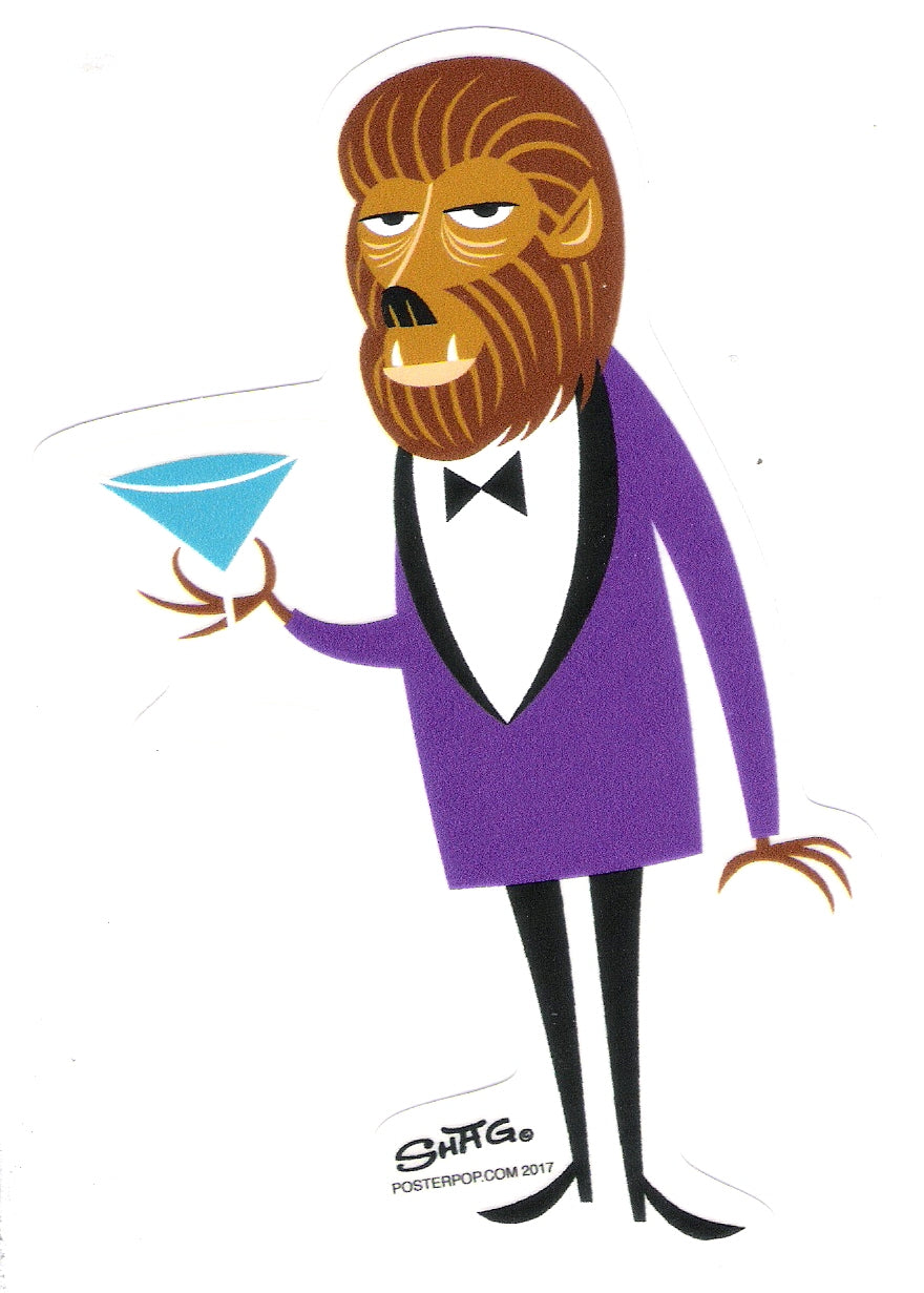 Sticker - Shag - Martini Wolf