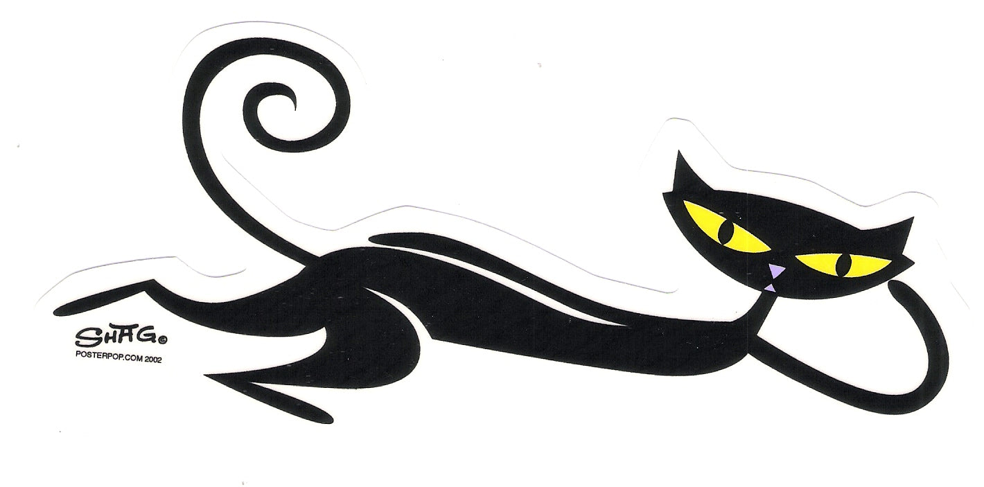 Sticker - Shag - Lounging Cat