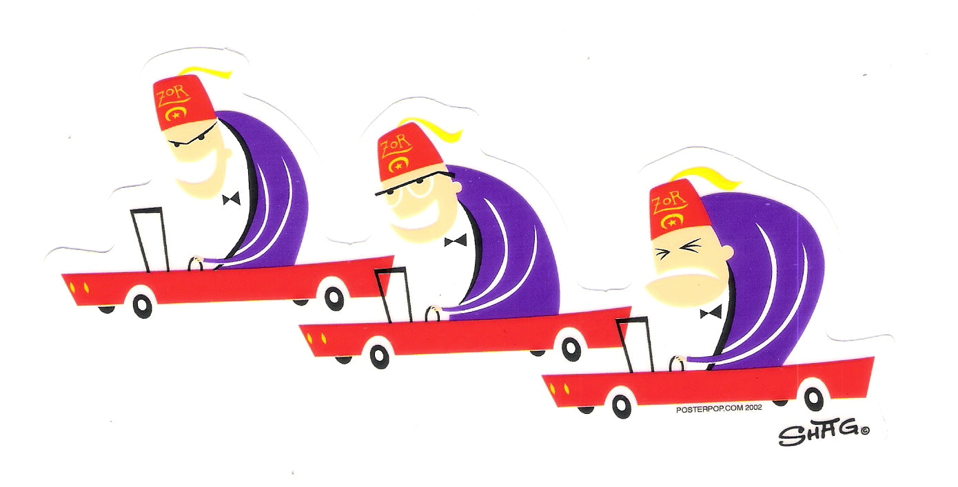 Sticker - Shag - Shriner Race