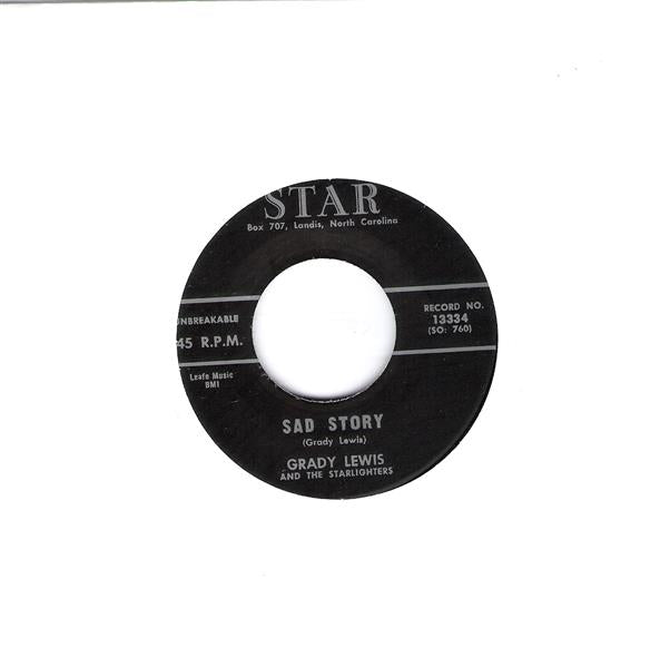 Single - Grady Lewis And The Starlighters - Sad Story, Rompin' Stompin'