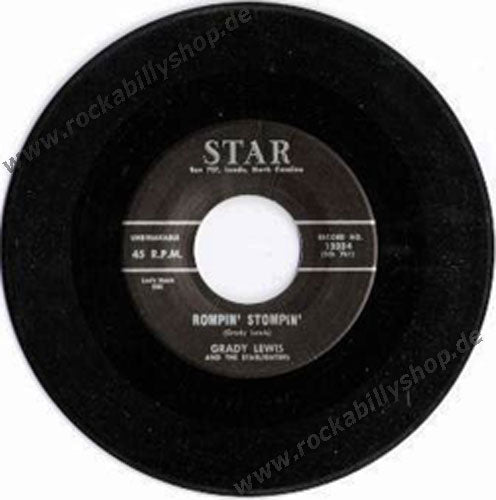 Single - Grady Lewis And The Starlighters - Sad Story, Rompin' Stompin'