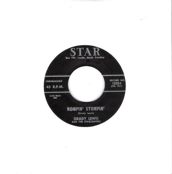 Single - Grady Lewis And The Starlighters - Sad Story, Rompin' Stompin'
