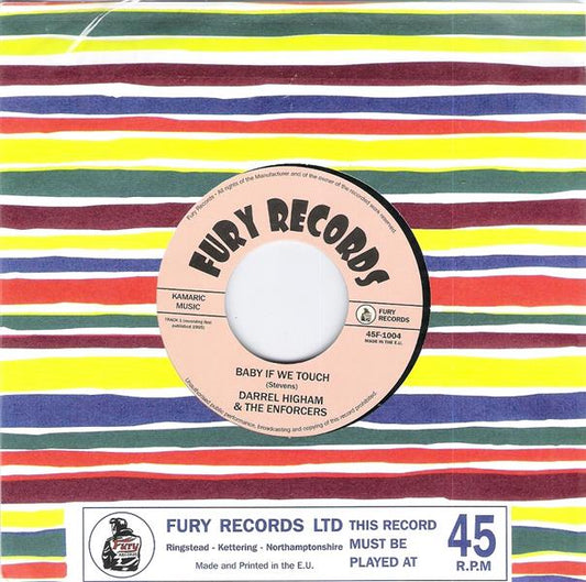 Single - Darrel Higham & The Enforcers - Baby If We Touch; I Wonder If You Wonder