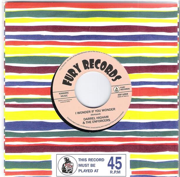 Single - Darrel Higham & The Enforcers - Baby If We Touch; I Wonder If You Wonder