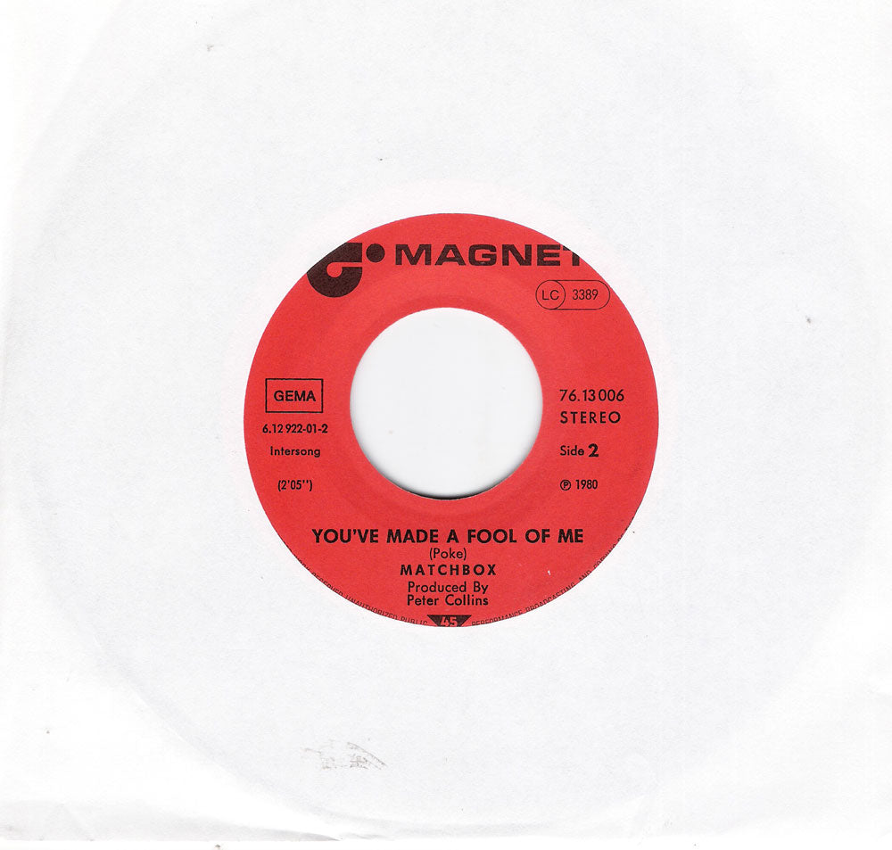 Single - Matchbox - When You Ask About Love, You've Made A Fool Of Me