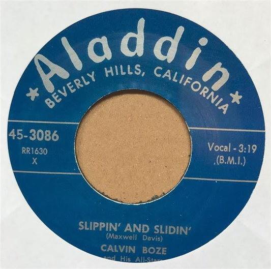 Single - Calvin Boze - Slippin' And Slidin'