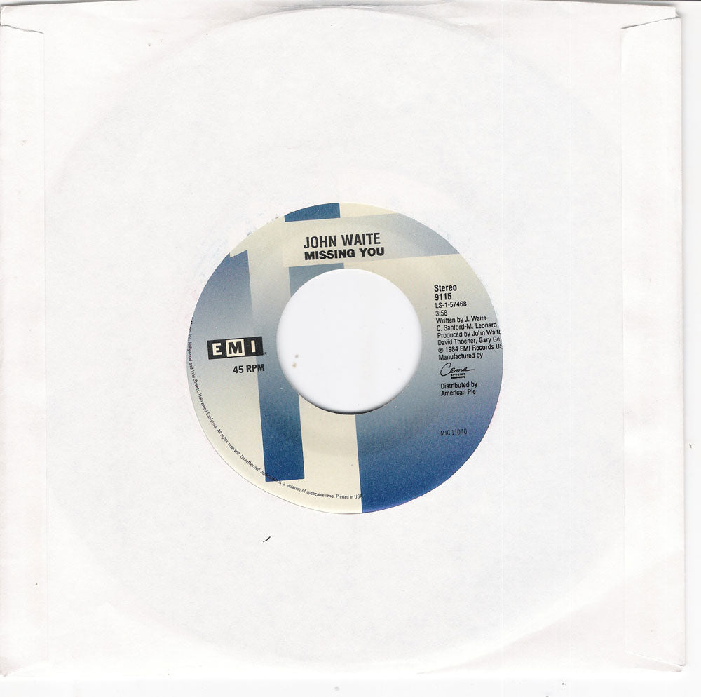 Single - VA - Missing You - John Waite , Tired Of Toein' The Line - Rocky Burnette