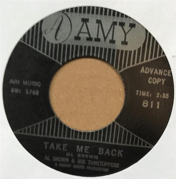 Single - Al Brown - Take Me Back / Sweet Little Love