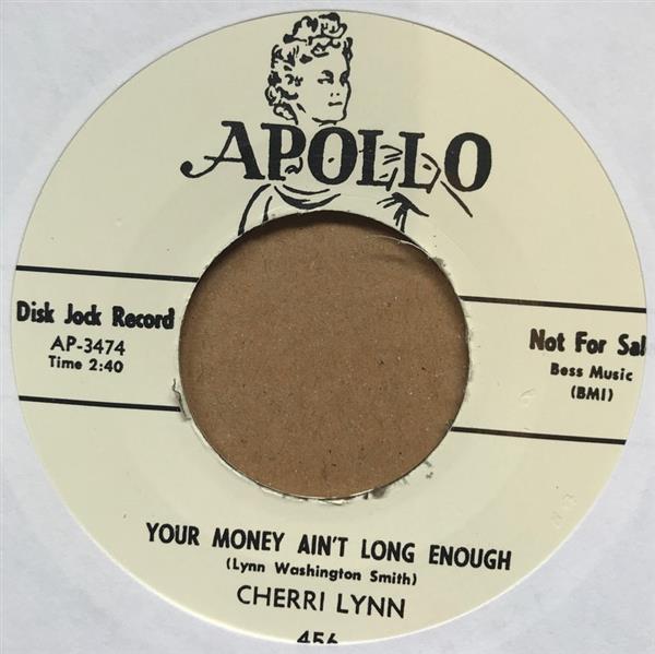 Single - Cherri Lynn - Your Money Ain't Long Enough / Baby I'm Gone
