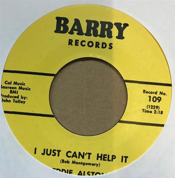 Single - Eddie Alston - I Just Can't Help It , Gonna Get Me A Watchdog