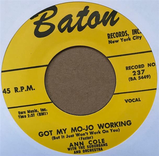 Single - Ann Cole - Got My Mojo Working , I've Got A Little Boy