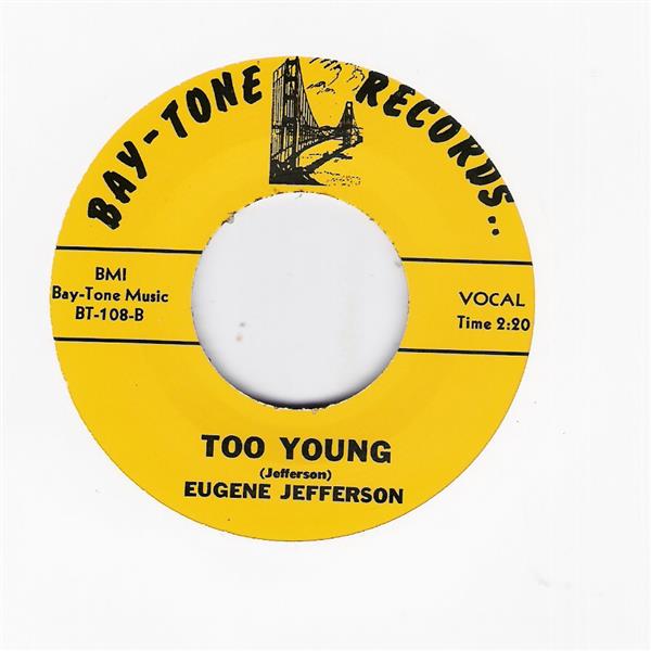 Single - Eugene Jefferson - I Won't Cry No More / Too Young