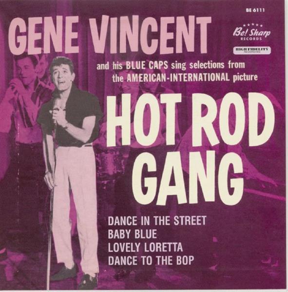 Single - Gene Vincent - Hot Rod Gang - Clear Vinyl