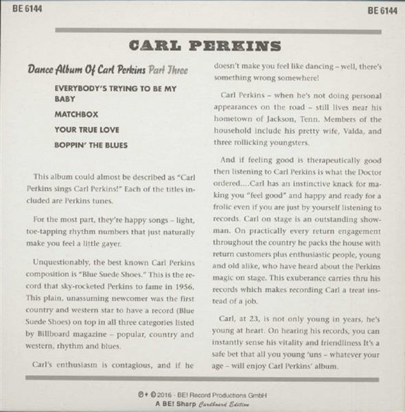 Single - Carl Perkins - Dance Album Of... Vol. 3 - Black Vinyl