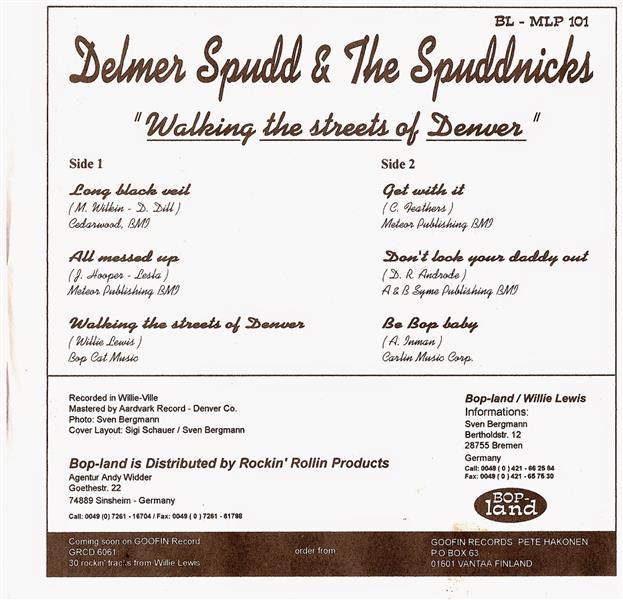 Single - Delmer Spudd And The Spuddnicks - Walking The Streets Of Denver