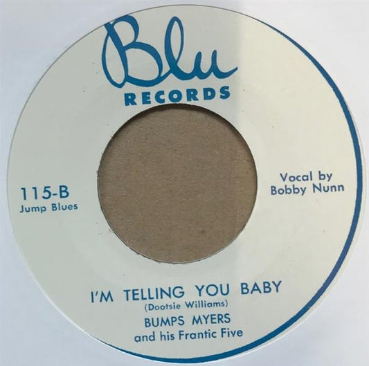Single - Bumps Myers - I'm Clappin' And Shoutin', I'm Telling You Baby