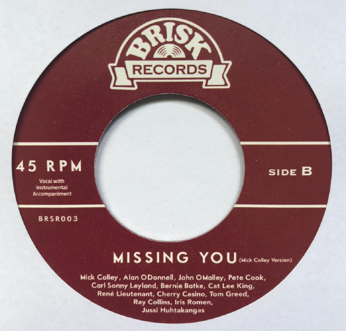 Single - Ray Collins & Friends - Missing You